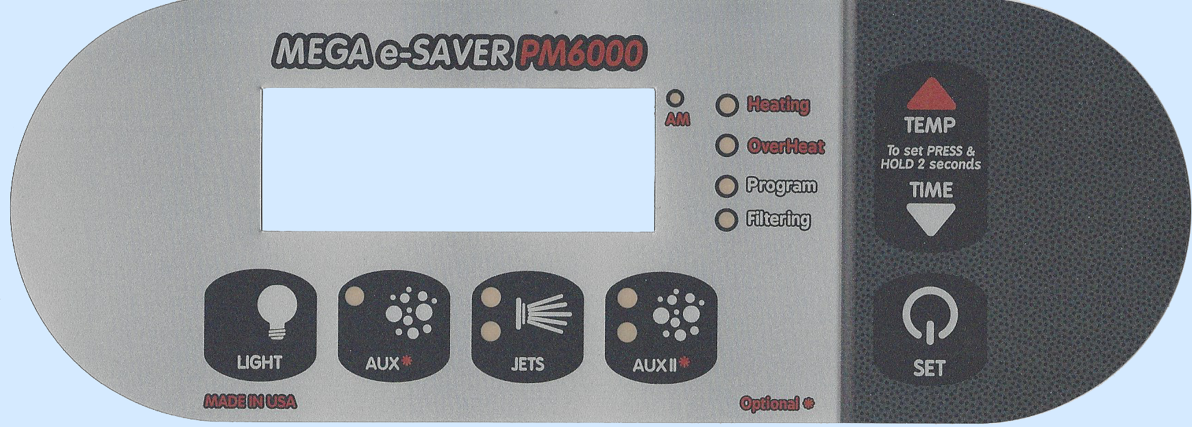 PM6000 Digital Spa Side Control