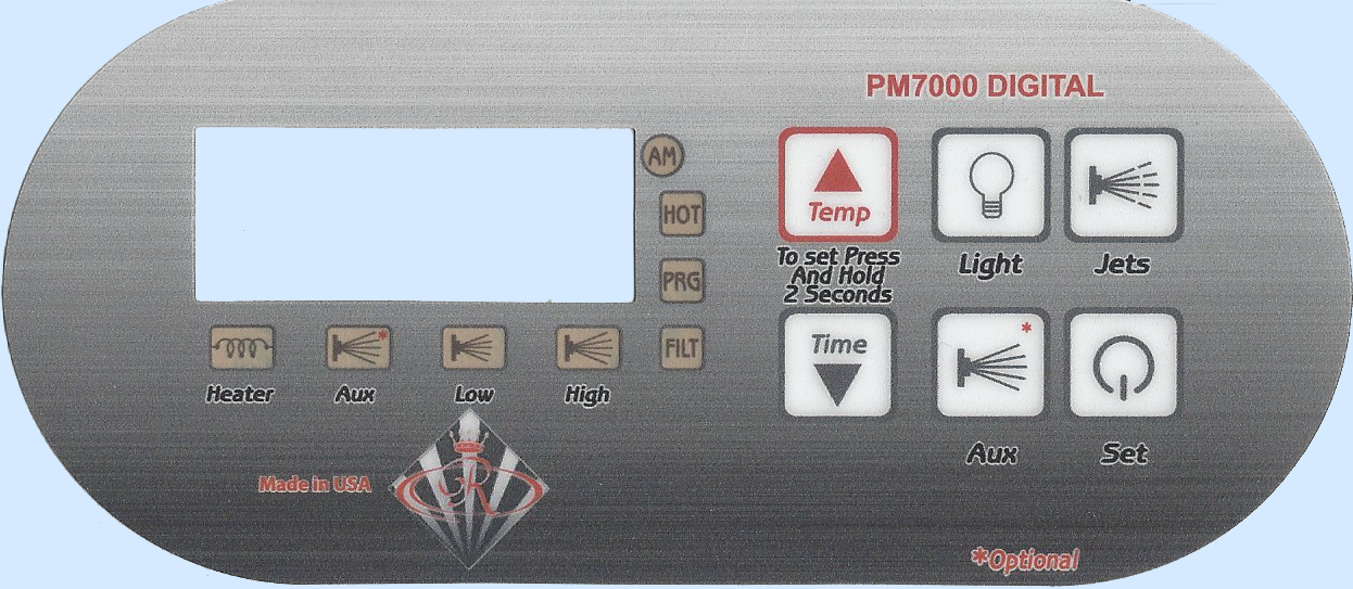 PM7000 Digital Spa Side Control